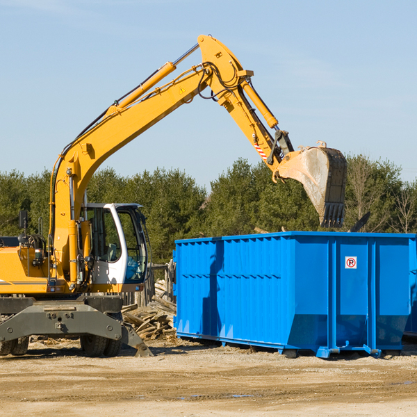 what happens if the residential dumpster is damaged or stolen during rental in Middle Amana